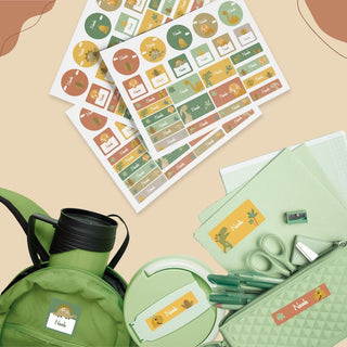 Personalized Name Labels Combo - Dino Roar - Pack of 54 (PREPAID ORDER)