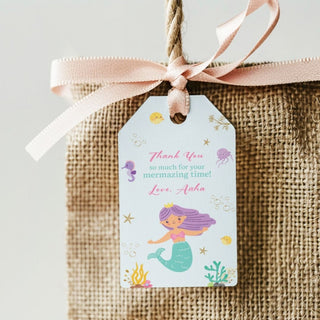Personalized Thank You Tags for Return Gifts - Mermaid (18pcs) (PREPAID ONLY)