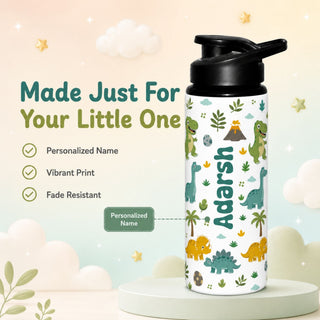 Personalized Water Bottle for Kids - Big Dino (PREPAID ONLY)
