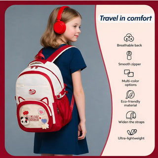 Holiday Breeze Kawaii Cat Ear Large Capacity  School Backpack