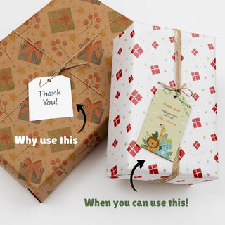 Personalized Thank You Tags for Return Gifts - Jungle Safari (18pcs) (PREPAID ONLY)