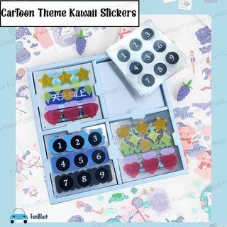 Cute DIY Girls Home Food and Other Accessories Theme Stickers for Art & Craft (Pack of 100)