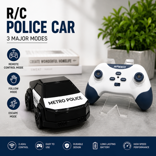 Mini Police RC Drift Car with Spray Effect | 3-Mode Remote Control Toy for Kids 6+