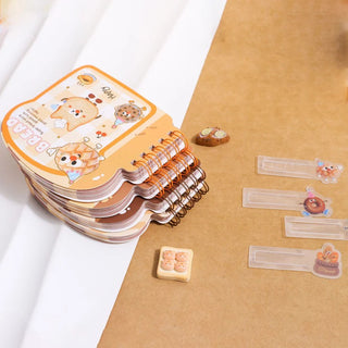 Kawaii Toast Shaped Spiral Notebook | Cute Bread Character Mini Notepad