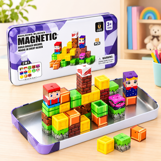 40-Piece Magnetic Building Blocks Set for Kids