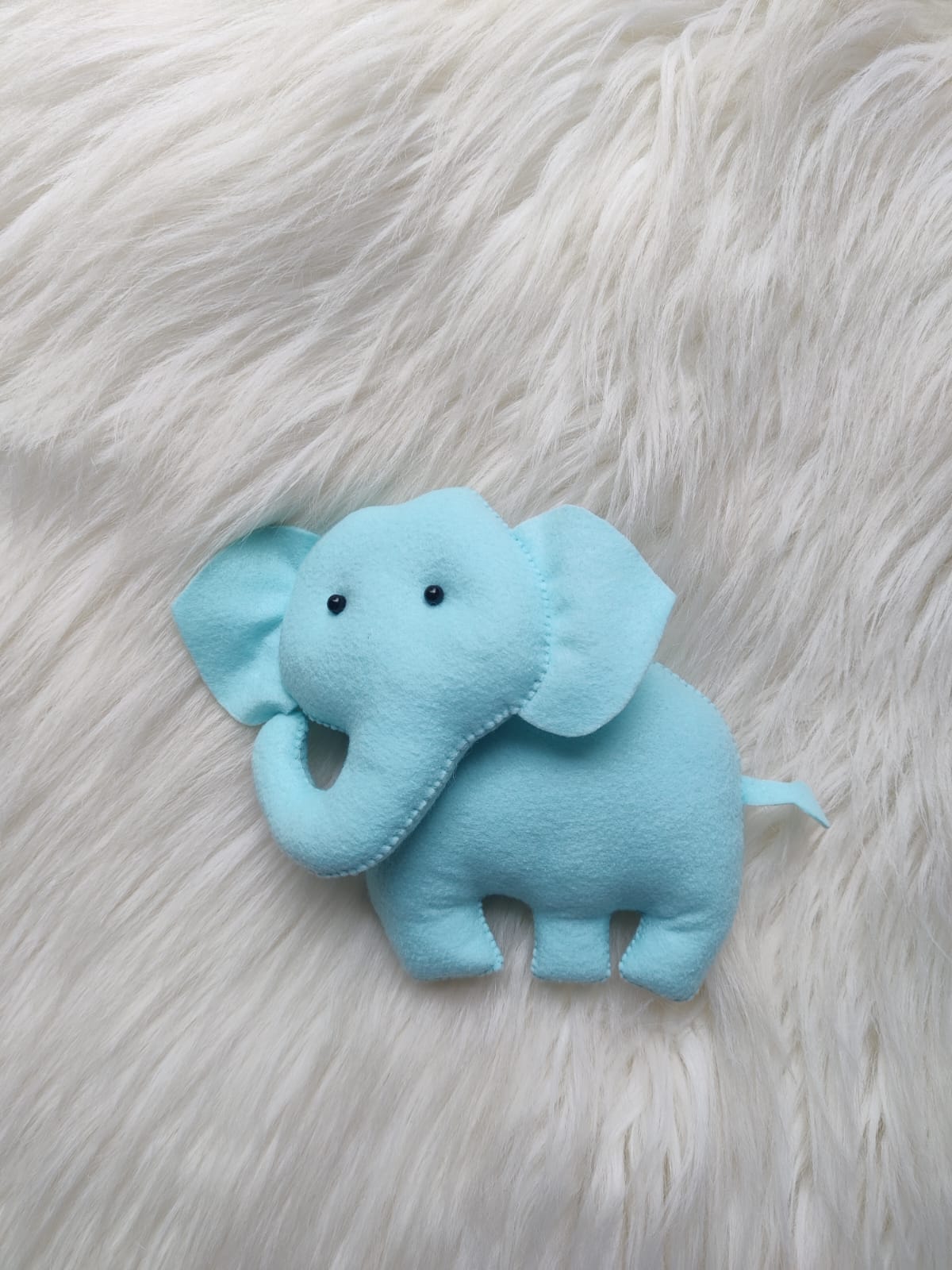 Cute and Cuddly Felt Blue Elephant: Soft Plush Toys for Toddlers Kids (PREPAID ORDER)