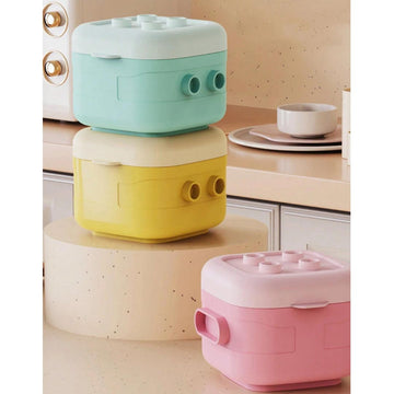 4 pcs Square Stackable Baby Food and Snack Container Set