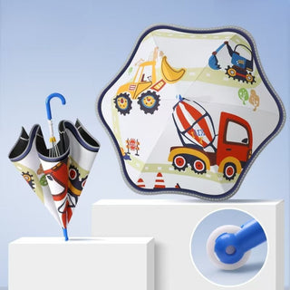 Premium Quality Cute Printed Umbrella For Kids (Construction)