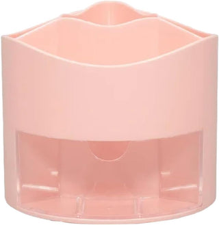 4 Compartment Desk Storage Organiser with 360 Degree Turnable Bottom