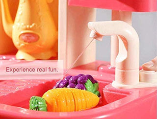 81 Pcs Double Side Kitchen Toys Set for Children Pretend Play