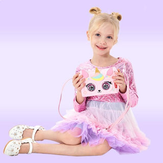 Blinking Eyes Musical Animal Sling Bag for Girls | Kawaii Crossbody Purse