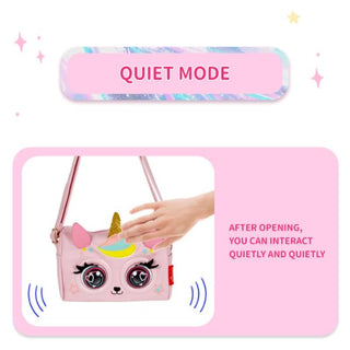 Blinking Eyes Musical Animal Sling Bag for Girls | Kawaii Crossbody Purse