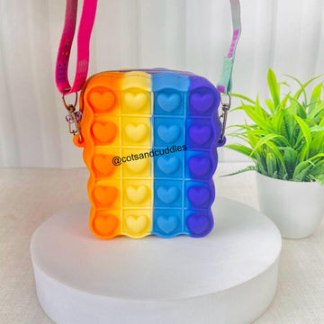 Heart Silicone Sling Bag