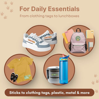 Personalized Name Labels Combo - Dino Roar - Pack of 54 (PREPAID ORDER)