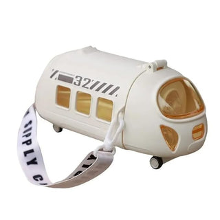 Bullet Train-Shaped Kids Water Bottle with Strap – 680ml