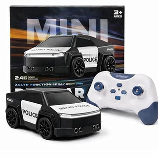 Mini Police RC Drift Car with Spray Effect | 3-Mode Remote Control Toy for Kids 6+