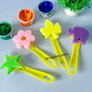 4pc Painting Sponge Set For Art & Craft