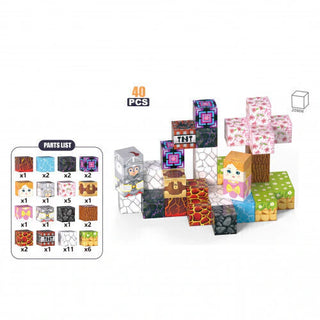 40-Piece Magnetic Building Blocks Set