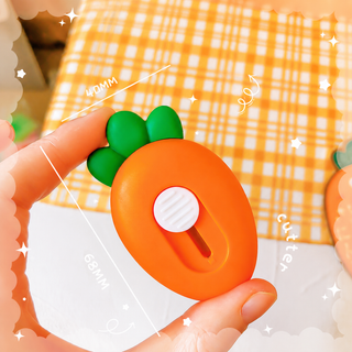 Portable Mini Carrot Cute Utility Cutter Knife - 1 pc