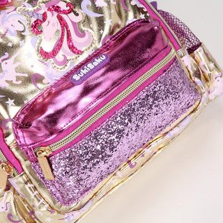 Unicorn Design Backpack with Front Pocket for Kids