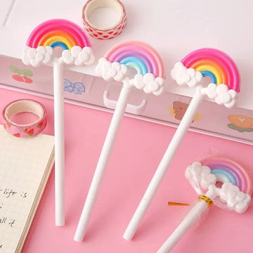 Cute Rainbow Lollipop Design Pen for Kids