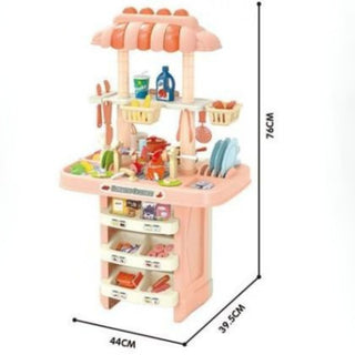 119 Pcs Double Side Kitchen Toys Set for Children Pretend Play