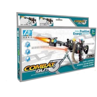 Military Design Gun with Flashing Lights and Sound