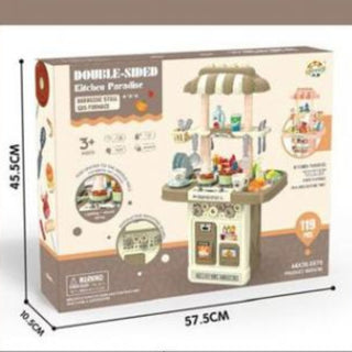 119 Pcs Double Side Kitchen Toys Set for Children Pretend Play