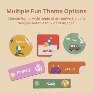 Personalized Name Labels Combo - Dino Roar - Pack of 54 (PREPAID ORDER)