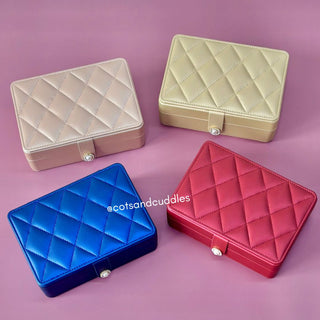 Premium Quality Rectangle Jewellery Box (Random Colour)