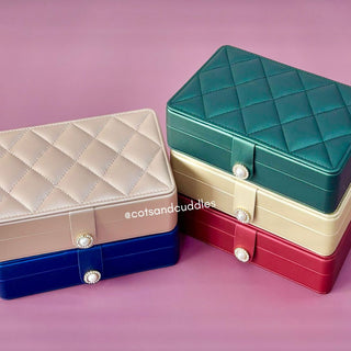 Premium Quality Rectangle Jewellery Box (Random Colour)