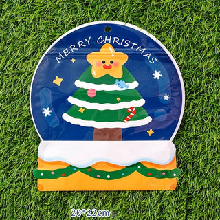 Christmas/Rainbow Design Ziplock Pouch (Pack Of 10)