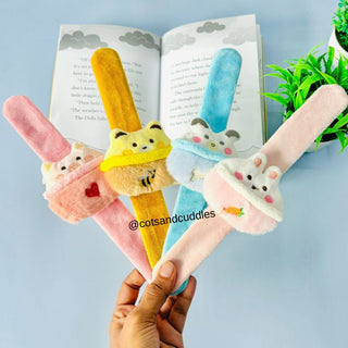 Cute Design Soft Plush Slap Band for Kids (1pc)