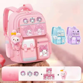 Cute Cartoon Design Backpacks with Multiple Pocket for Kids (Melody)