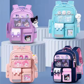 Cute Cartoon Design Backpacks with Multiple Pocket for Kids (Melody)