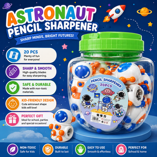 Astronaut Pencil Sharpener for Kids — Cute Space-Themed Stationery Gift 1Pc