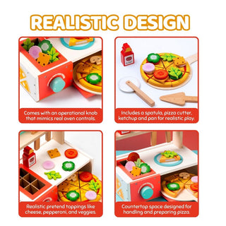 Pretend Play Pizza Station for Kids