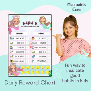Daily Reward Chart Personalised  Mermaid Cove (PREPAID ONLY)