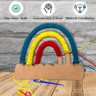 Yarn Bow Magic - DIY Rainbow Yarn Craft Kit