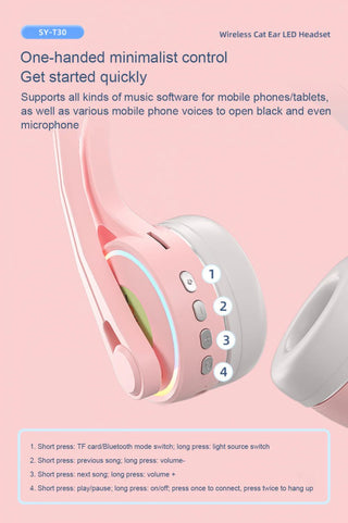 Cat Ear Gaming Headset