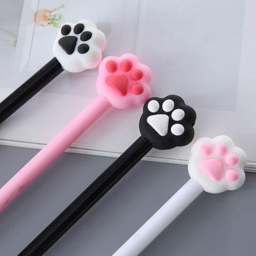 Cat Paw Topper Gel Pen for Kids: Fun and Vibrant Writing Pack of 2 (Random Design)