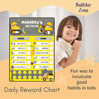 Daily Reward Chart Personalised Builder Zone (PREPAID ONLY)