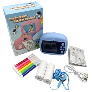 Diy Instant Digital Print Camera for Kids (Random Design)