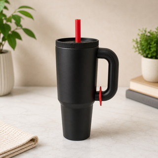Insulated Tumbler with Handle & Straw | BPA Free | 5 Bright Colors