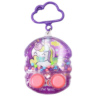 Unicorn Keychain Water Game Toy