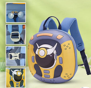 3D Steering Wheel Hard Shell Backpack – Kids School Bag