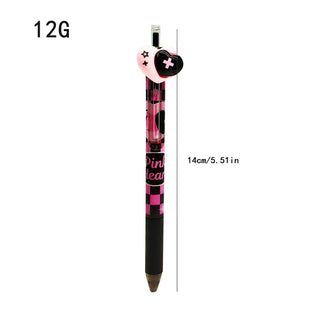 Kawaii 3D Topper Ball Pen – Pink Bunny, Heart & Paw Print | Kids Stationery