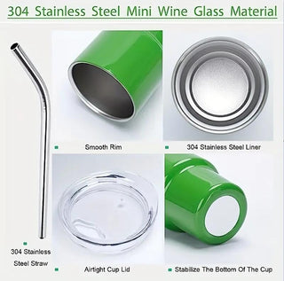 Mini 60ml Tumbler – Stylish, Reusable, BPA-Free, Steel Inside | Ideal for Espresso & Party Drinks (Random Colour)