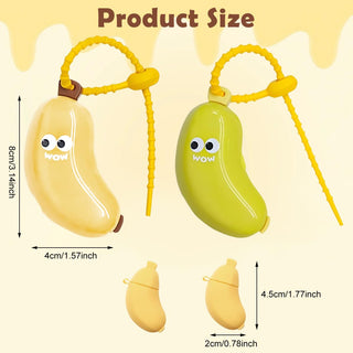 Cute Banana Shape Toothbrush and Toothpaste Holder for Kids Home & Travel use 1pc