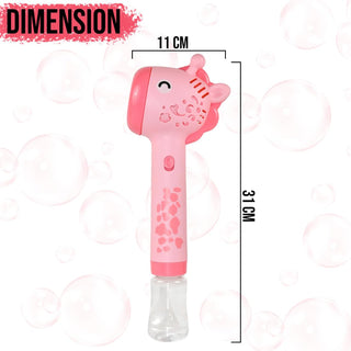 Giraffe Bubble Magic Wand — Light-Up & Musical Bubble Blower for Kids